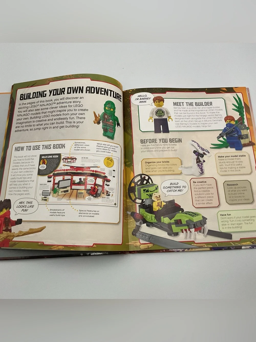 Lego Ninjago Book Lot x3 Official Guide Build Your Own Adventure Cole Minifigure